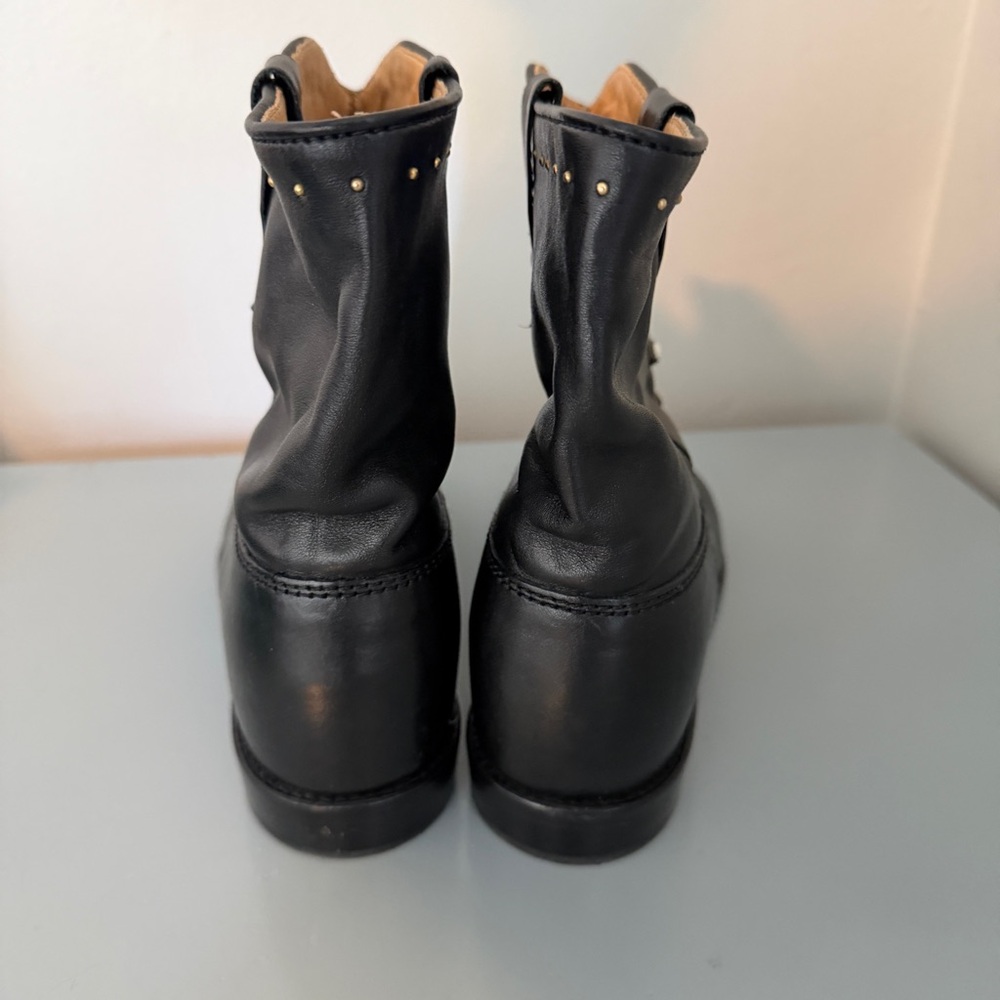 Isabel Marant Cluster Anke Boots 39 Black Leather Studded - Picture 3 of 9